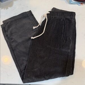 Aerie Gray Cord Pant